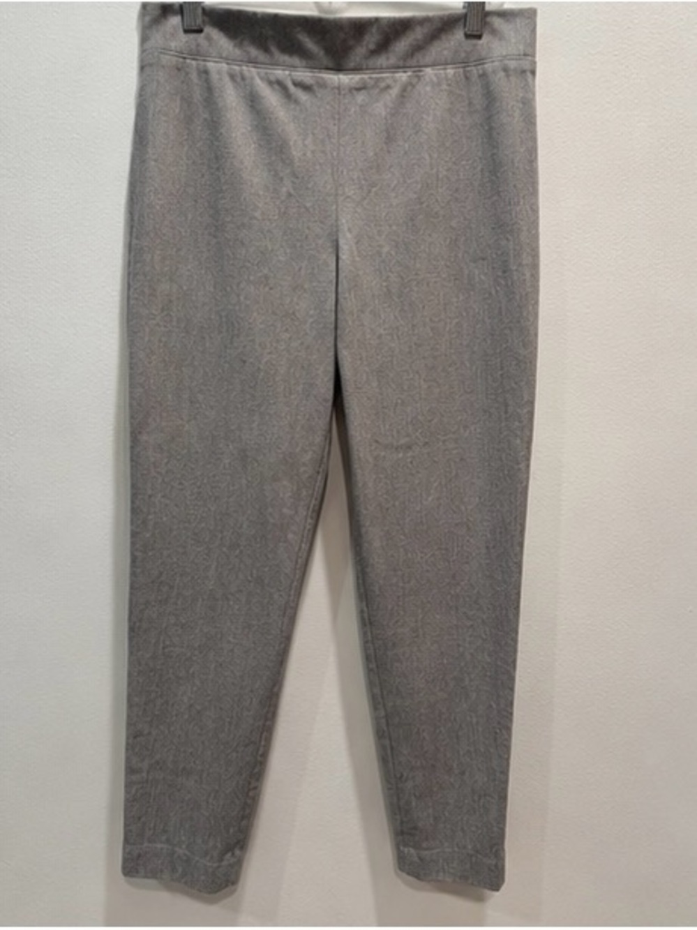 Talbots Gray Skinny Ankle Pants Size 8P Pull On Career Office Stretch